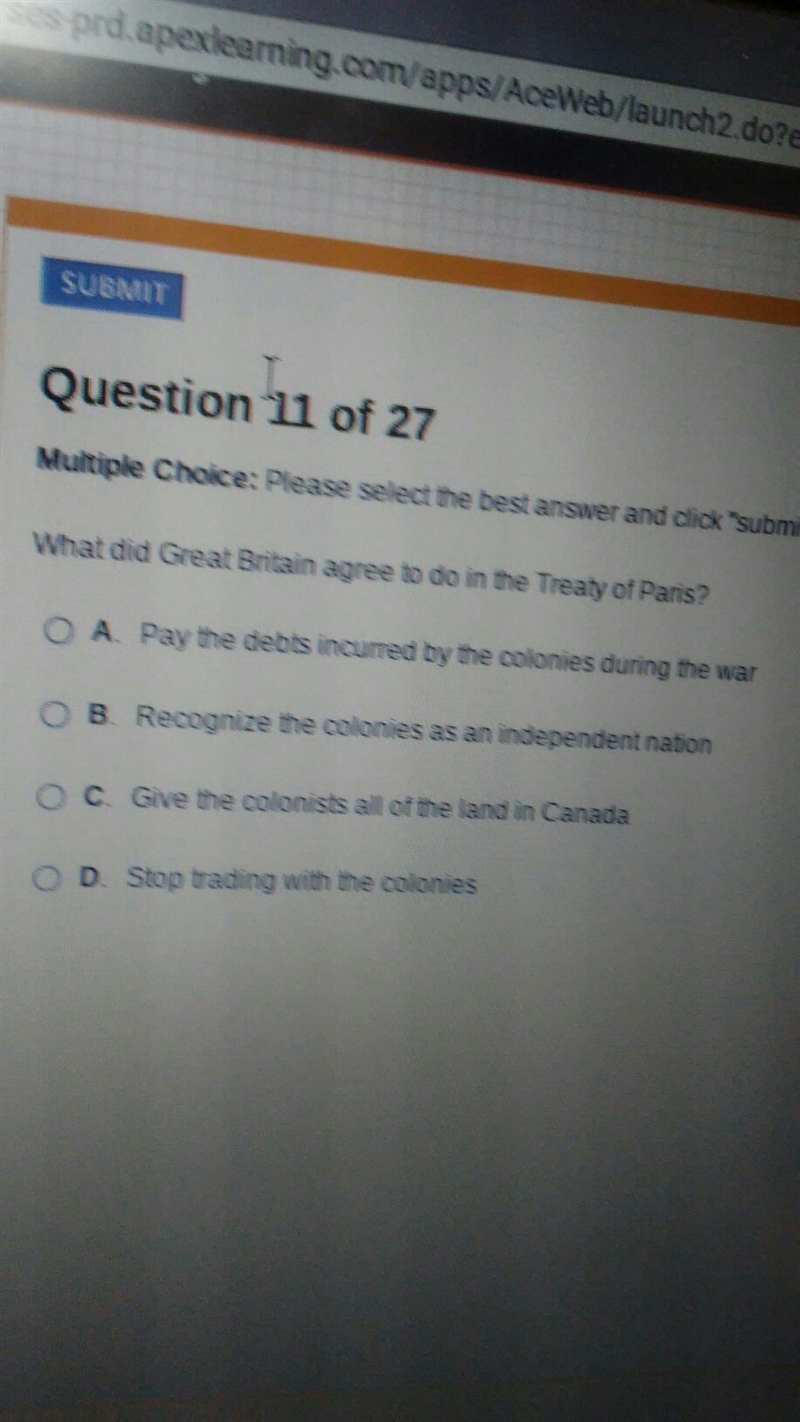 What did great britain agree to do in the treaty of paris-example-1