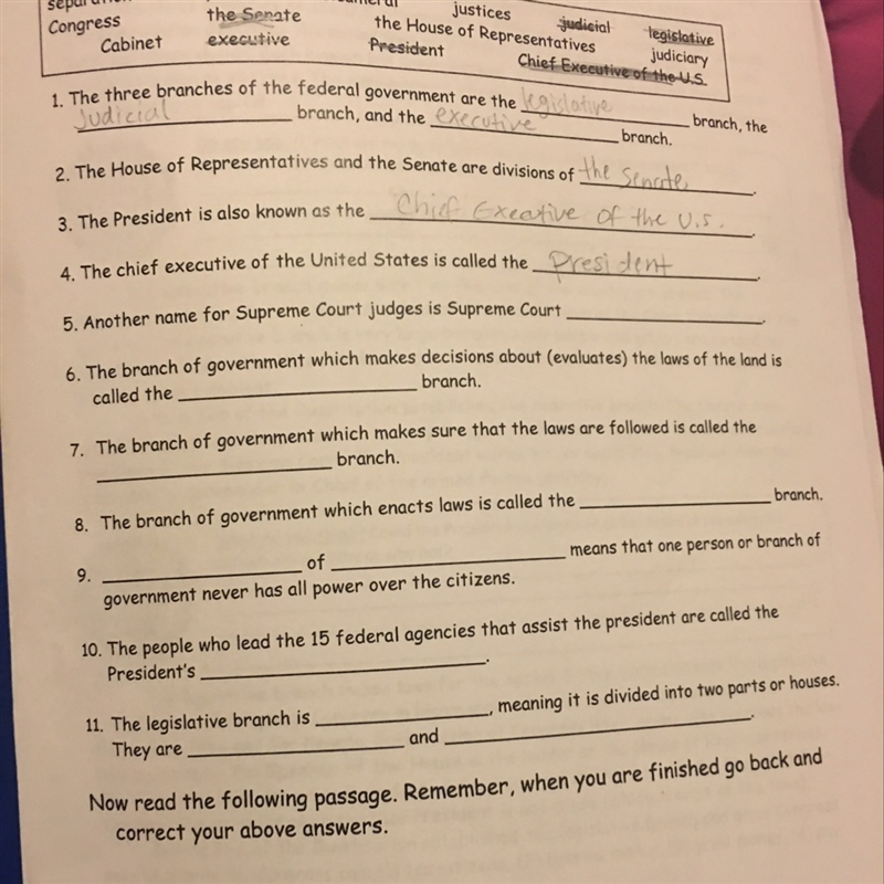 Separation of powers I really need help fill in the blank-example-1