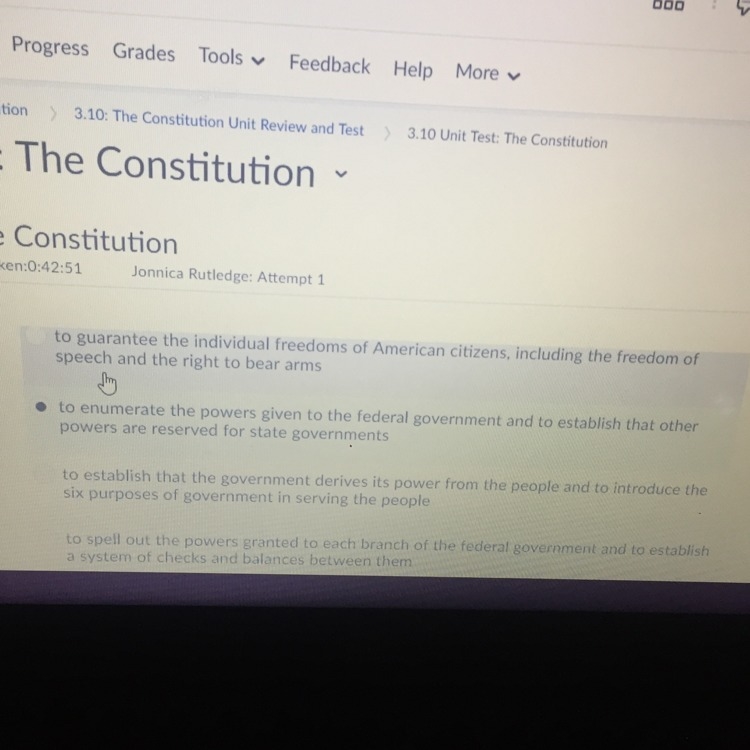 What is the purpose of the preamble to the constitution ?-example-1