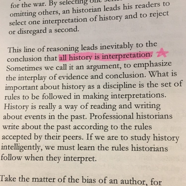 what are the chief steps leading to the definition of history given in the paragraph-example-1