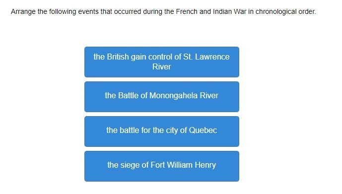 Please help! 20 Pnts! Arrange the following events that occurred during the French-example-1