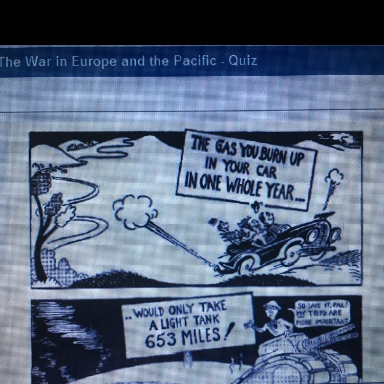 This world war 11 cartoon was used to encourage Americans to A) but war bonds B) conserve-example-1