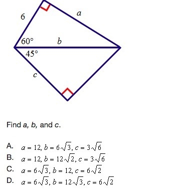 Analyze the diagram below and complete the instructions that follow. Find a, b, and-example-1