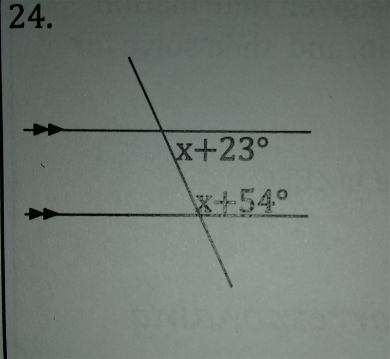 Need help with this angle don't know what to do with the x-example-1