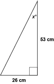 47 POINTS!! NEED HELP QUICK In this triangle, what is the value of x? Enter your answer-example-1