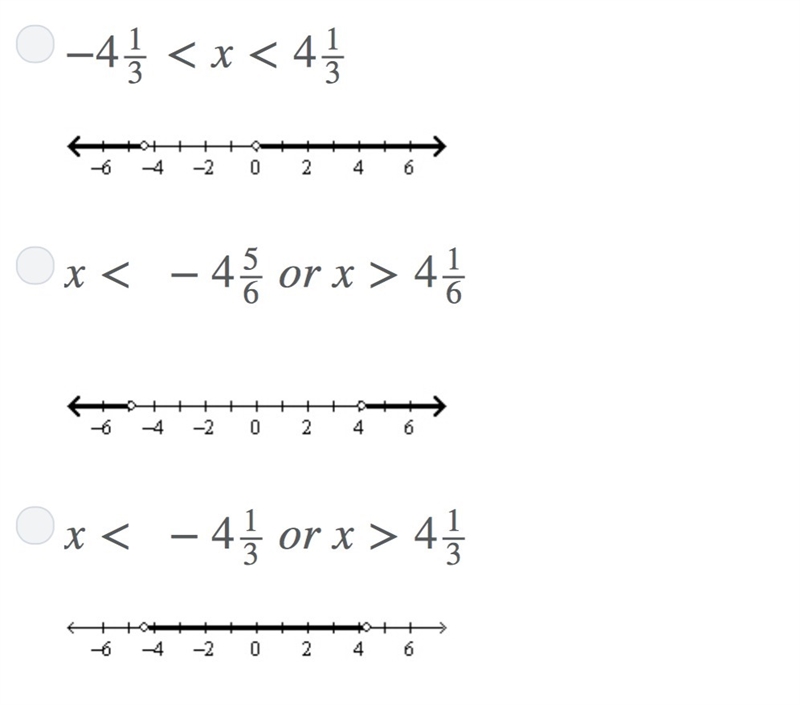 Solve the inequality. Graph the solution. 2|x+1/3|<9-example-1