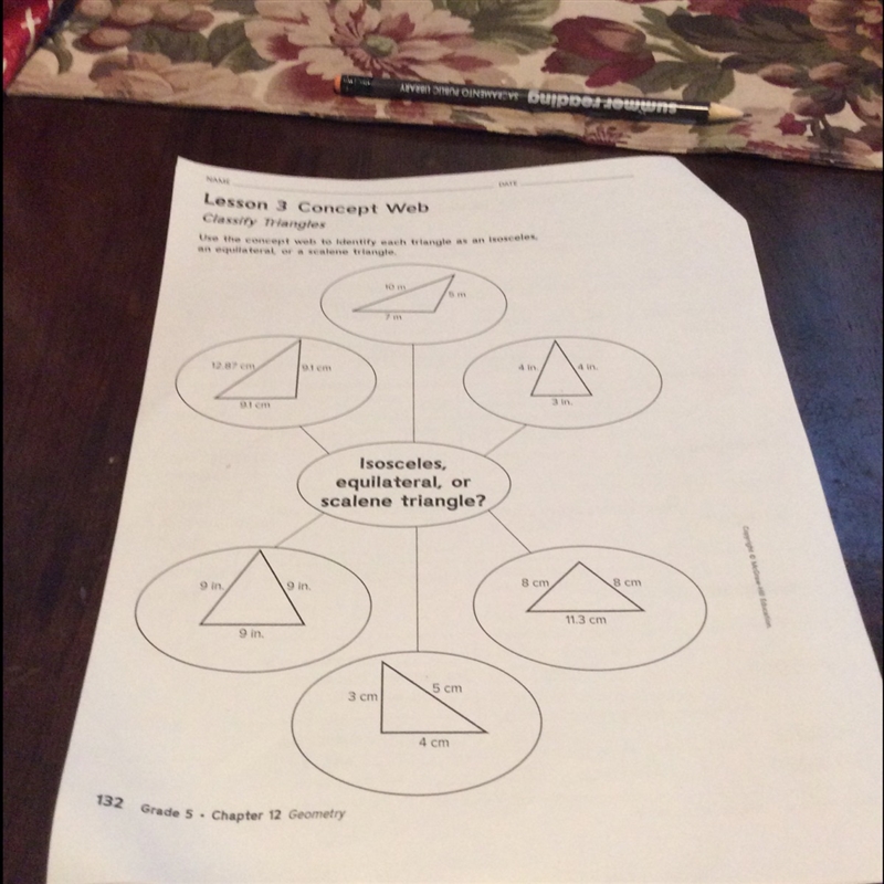 HELP ME!!!!! How can I tell if a triangle is Isosceles, equilateral, or a scalene-example-1