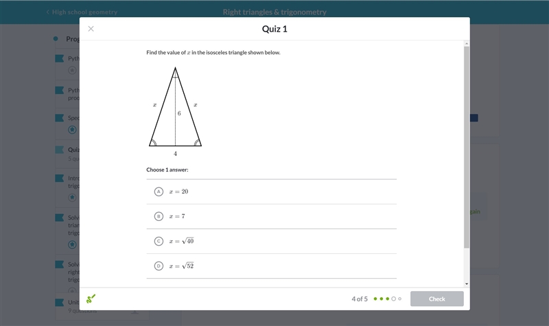 PLZ HELP ASAP RIGHT TRIANGLES-example-1