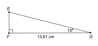 What is E G to the nearest hundredth of a centimeter? ________ cm-example-1