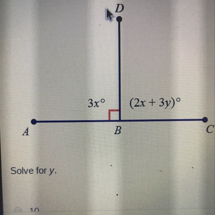 Analyze the diagram below and complete the instructions that follow. Solve for y.-example-1