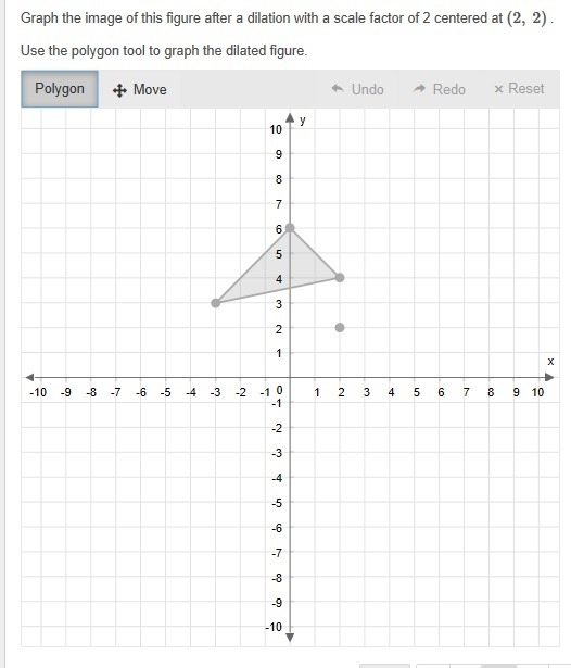 1. Graph the image of this figure after a dilation with a scale factor of 3 centered-example-3