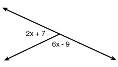 Find the measure of the larger angle. 22.5° 52.5° 127.5° 180°-example-1