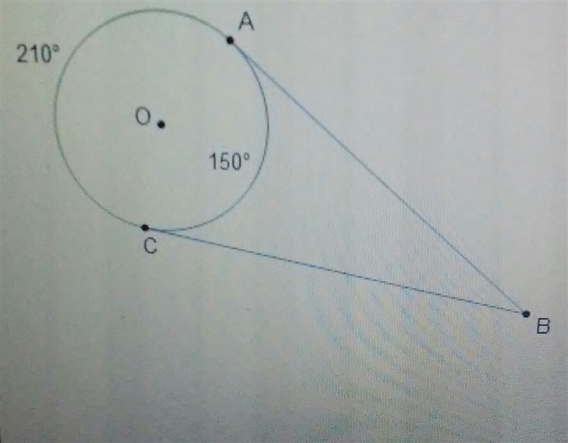 HURRY! In the diagram of circle O, what is the measure of angle ABC?-example-1