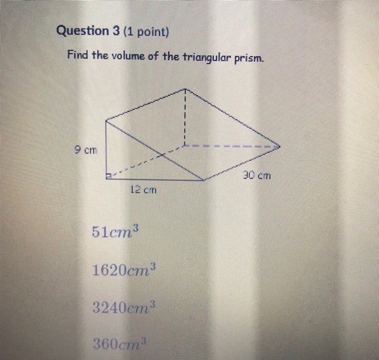 Find the value of the triangular prism.-example-1