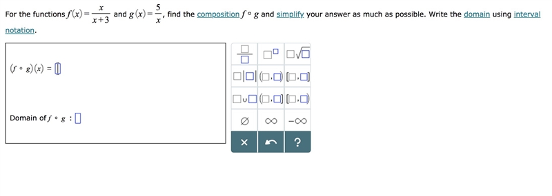 Need help with the composition of rational functions. I have attached a screenshot-example-1