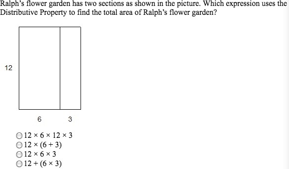 Ralph's flower garden has two sections as shown in the picture. Which expression uses-example-1