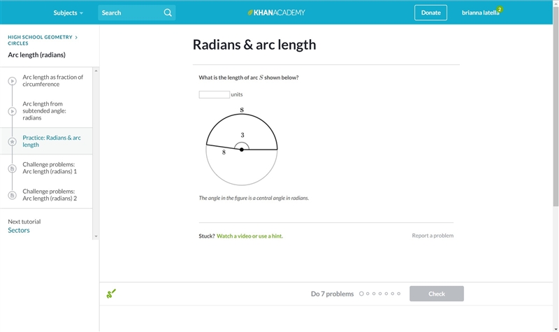 PLZ HELP ASAP RADIANS AND ARC LENGTH-example-1