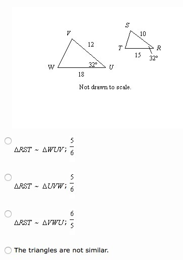 Are the polygons similar? If they are, write a similarity statement and give the scale-example-1