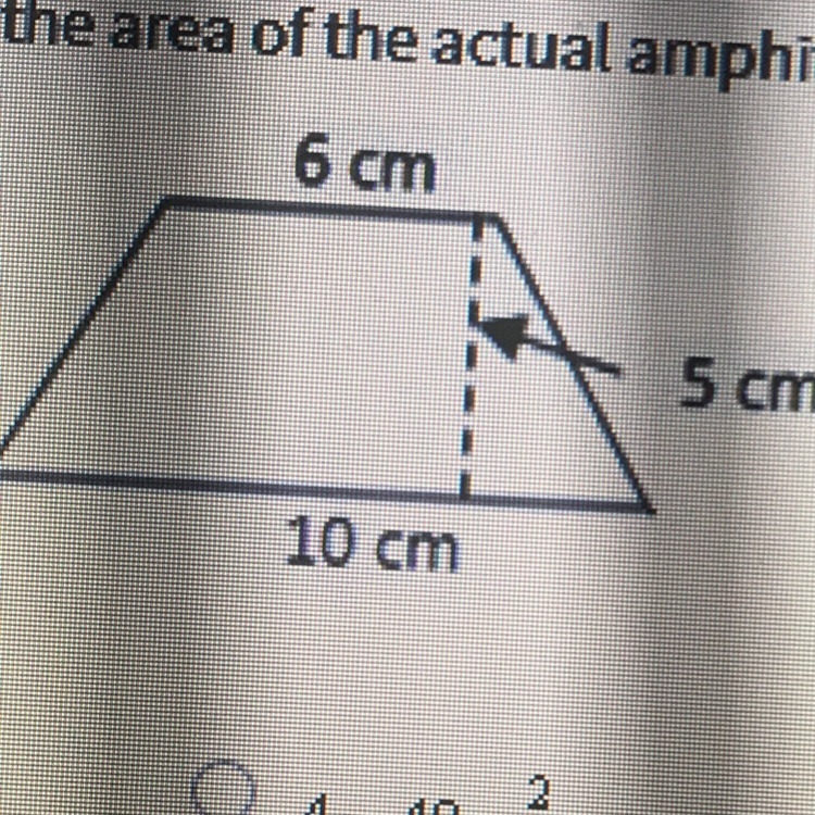 This diagram shows a scale drawing for small amphitheater if the scale factor is 1 cm-example-1