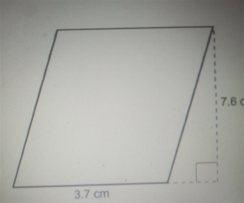 Find the area of the parallelogram.-example-1