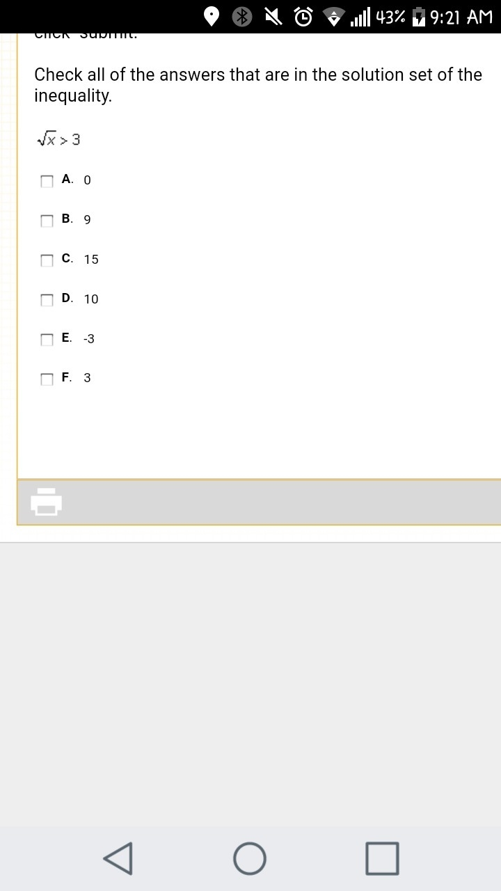 Check all of the answers that are in the solution set of the inequality.-example-1