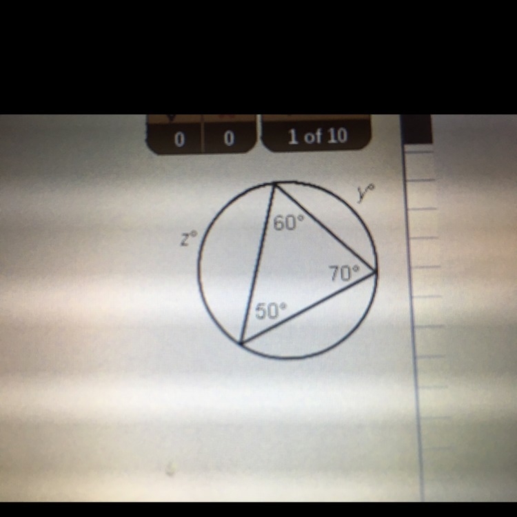 What is the value of y a) 25 b) 35 c) 50 d) 100-example-1