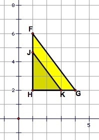 Triangle HFG has been dilated with point H as the center of dilation. Which reason-example-1