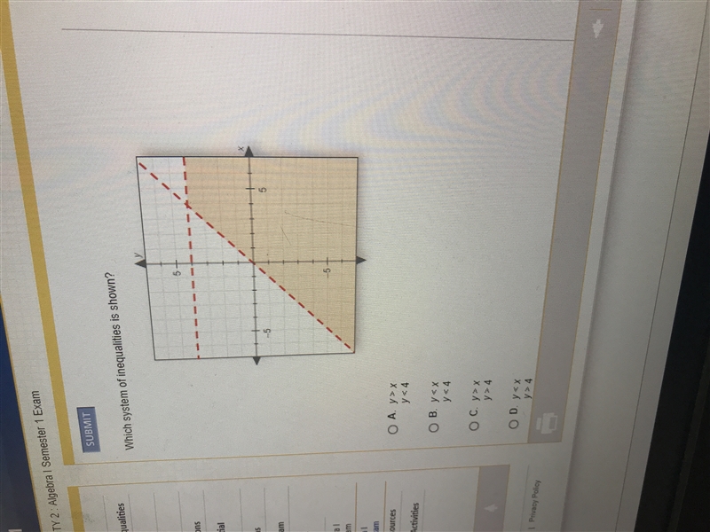 Which system of inequality is shown-example-1