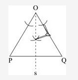 Meg constructed triangle POQ and then used a compass and straightedge to accurately-example-1