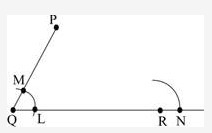 The figure below shows a partially completed set of steps to construct figure PQRS-example-1