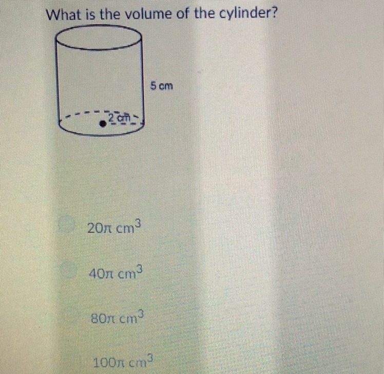 What is the volume of the cylinder?-example-1