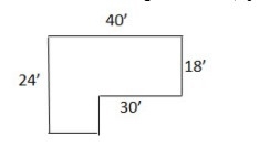 Need help! Find the area of the figure. A. 960 ft^2 B. 1,680 ft^2 C. 780 ft^2 D. 720 ft-example-1