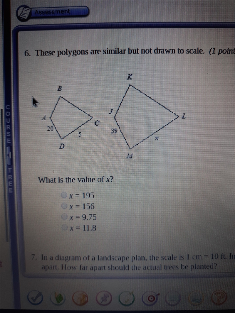 Please help me! what is the value of x??-example-1