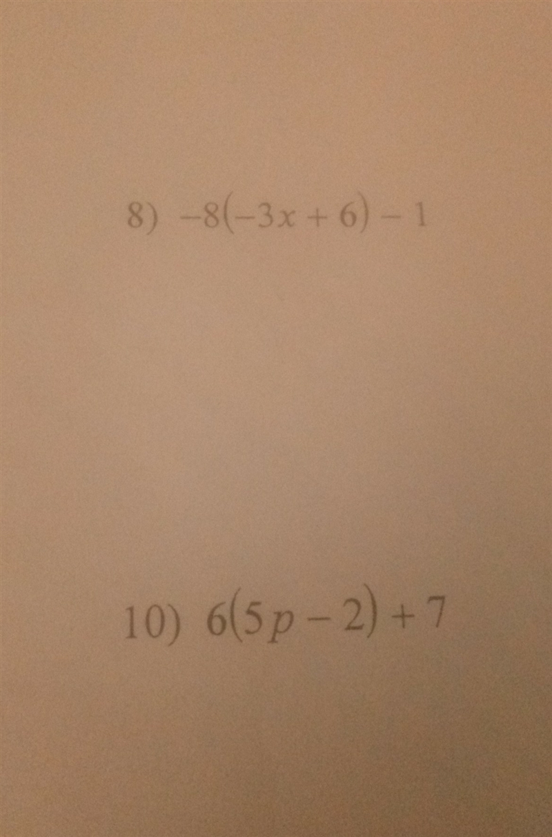 Please help! due tomorrow (simplify each expression)-example-1