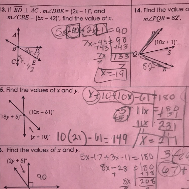 How do I find y? Q:15-example-1