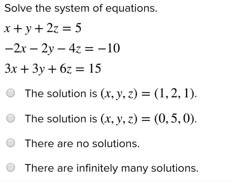 Solve the system of equations-example-1