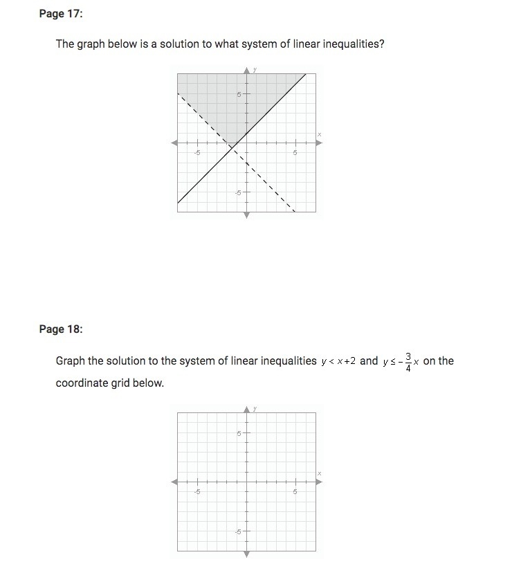 100 points.... The graph below is a solution to what system of linear inequalities-example-1