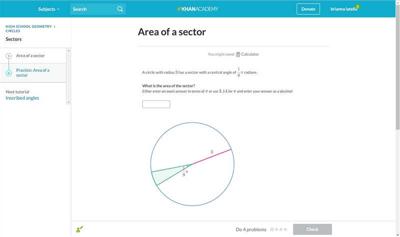 PLZ HELP ASAP AREA OF A SECTOR-example-1