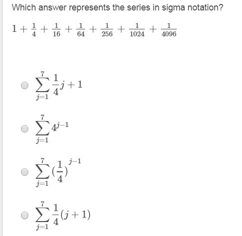 Which answer represents the series in sigma notation?-example-1