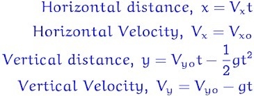 What is the special equation used for solving projectile problems?-example-1