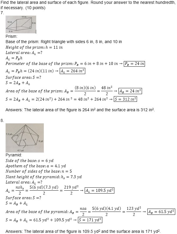 How to find the of each figure #5,6,7,8-example-2