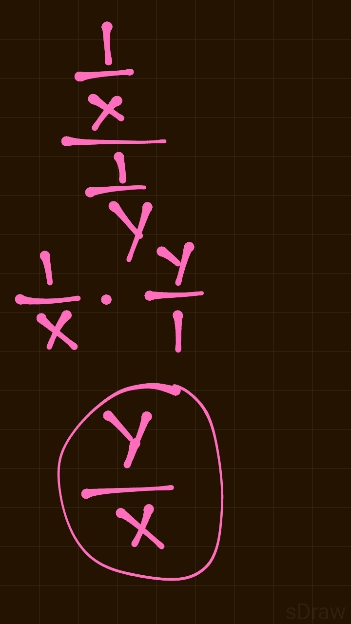 What is 1/x divided by 1/y equal to ?-example-1