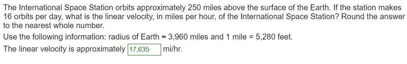 The International Space Station orbits approximately 250 miles above the surface of-example-1