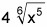 Which of the following represents 4 x to the 5 sixths power in radical form? sixth-example-1