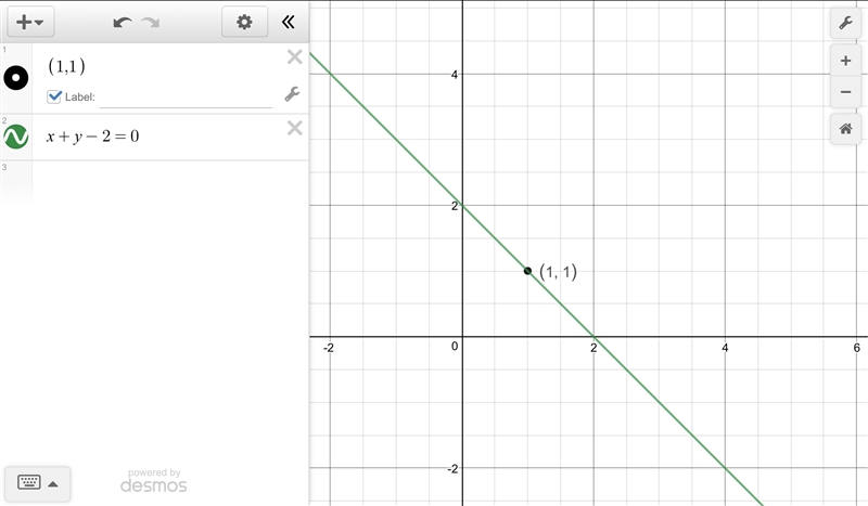 What is the equation of tha line , in general form, that passes through the point-example-1