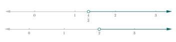 Solve for x 3x−91>−87 OR 21x−17>25-example-1