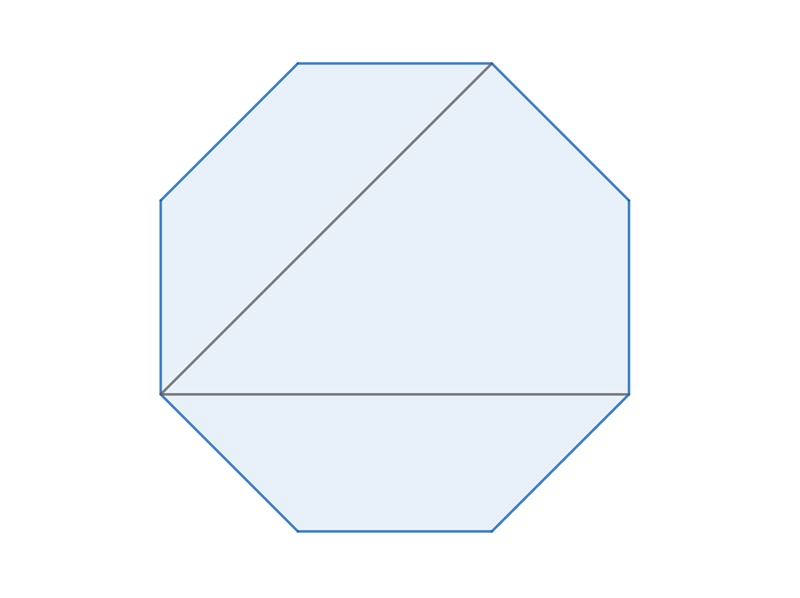 Bill draws a regular octagon with the perimeter of 32 units.He picks a vertex of the-example-1