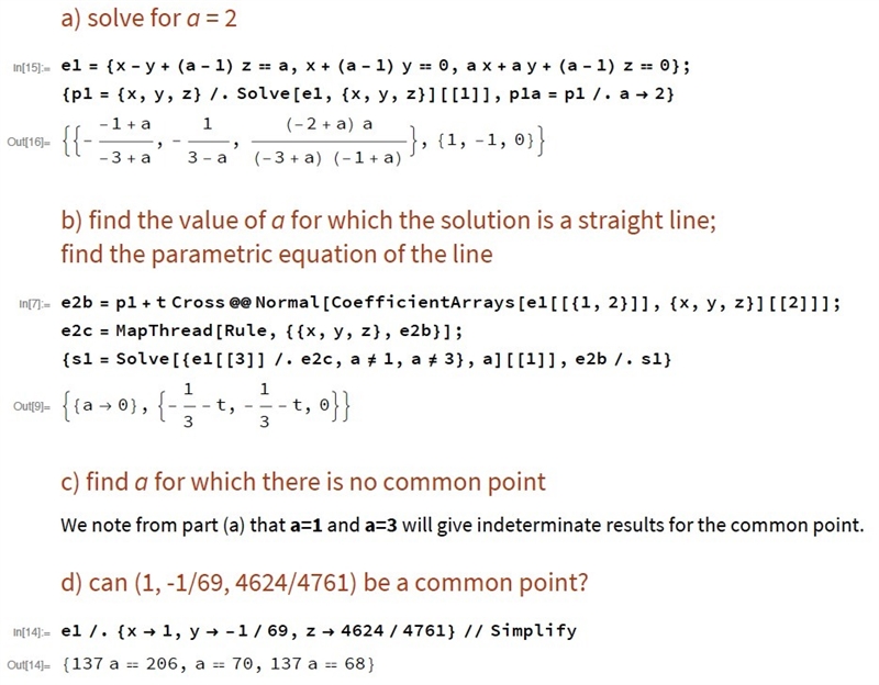 In a usually right-angled (x, y, z)-coordinate system, three planes are given by the-example-1