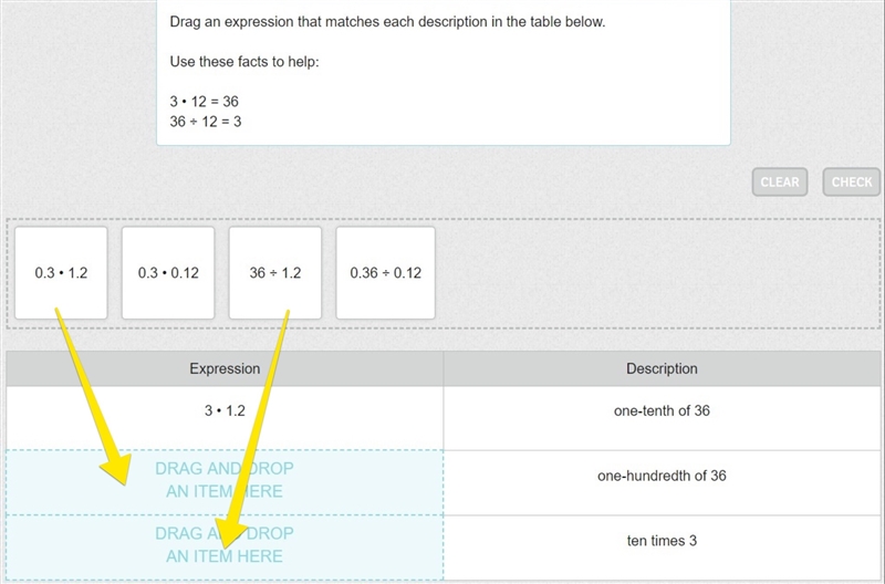 Drag an expression that matches each description in the table below. Use these facts-example-1