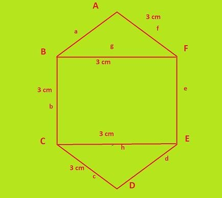 The diagonals BF and CE divide the hexagon ABCDEF into two equilateral triangles and-example-1